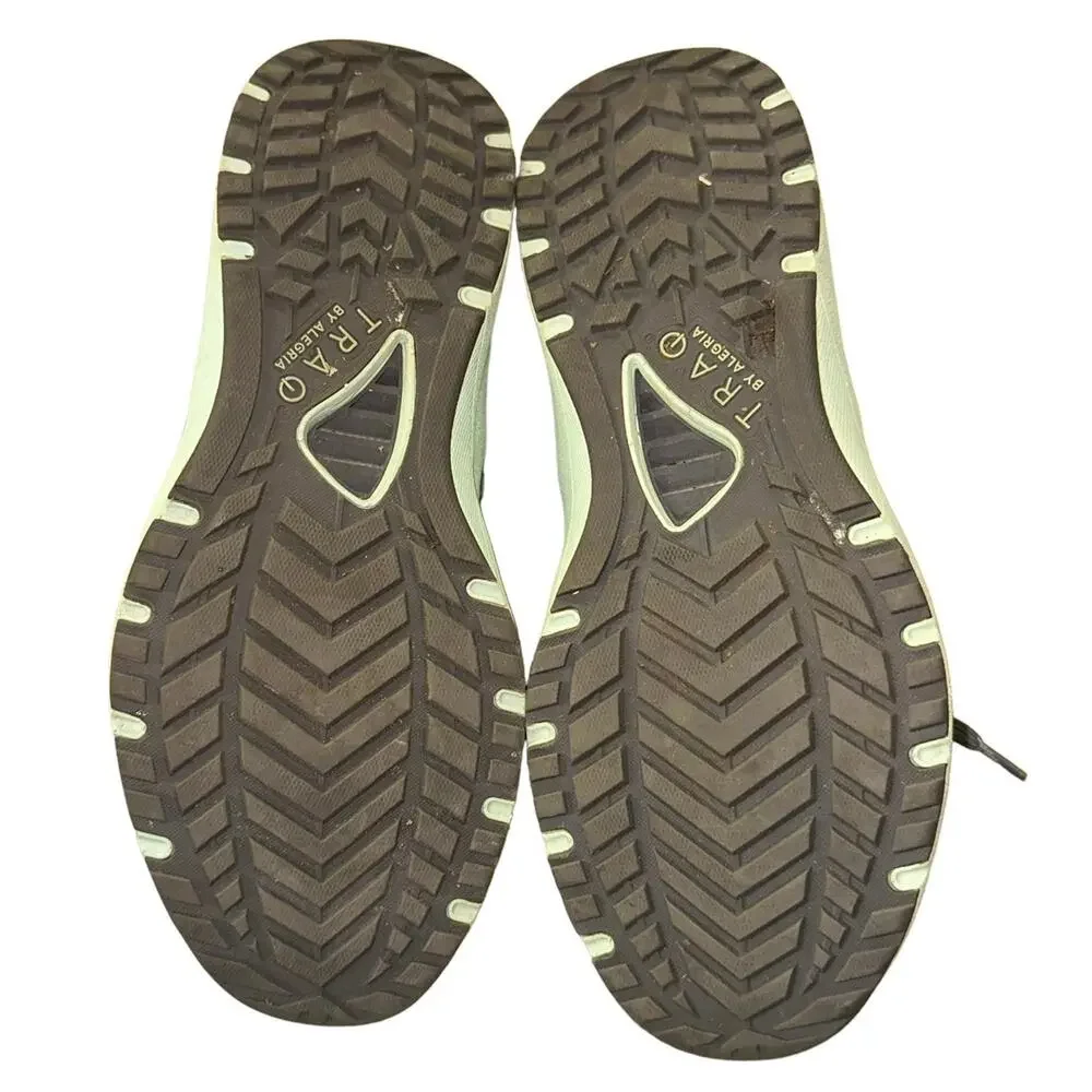 Traq by Alegria Knit Walking Sneakers Gray‎ Women's EU 37